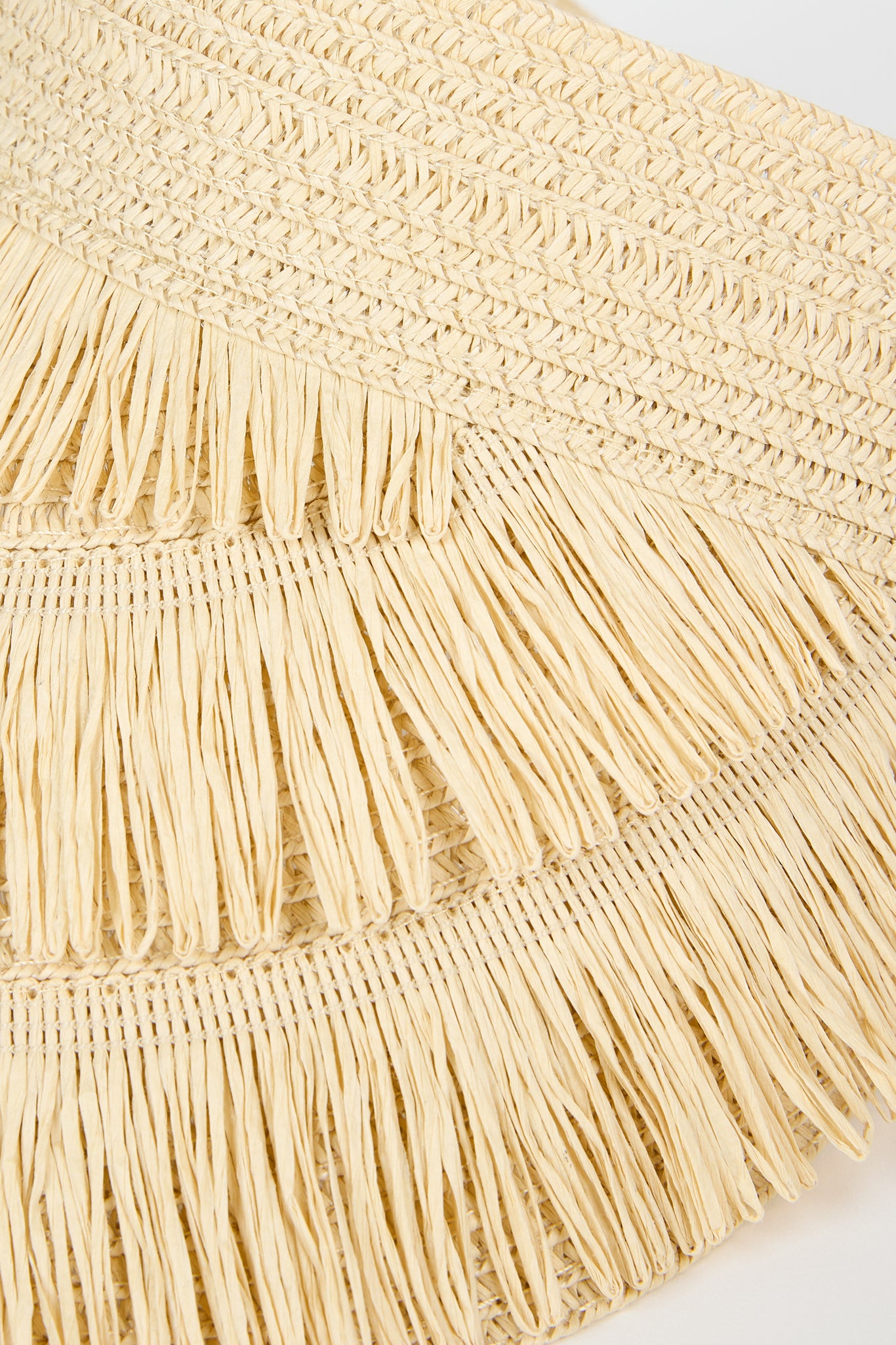 Light beige tiered straw sun visor_3