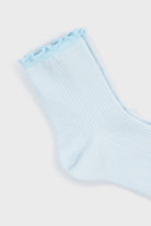 Light blue lettuce trim classic socks_4