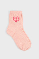 Gingham heart socks - Set of 3