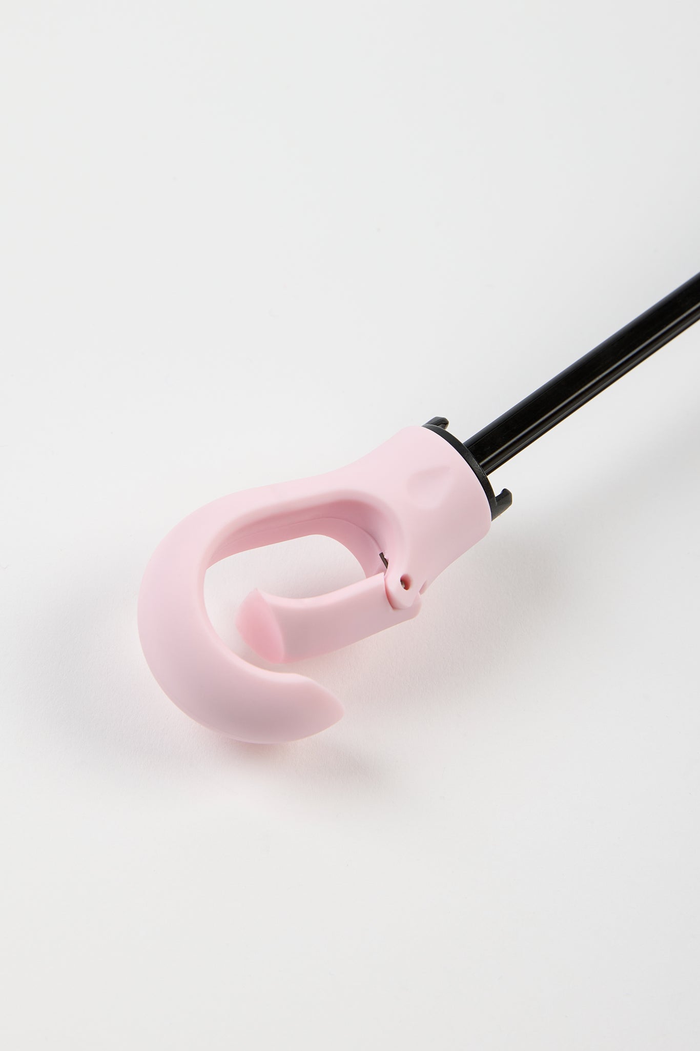 Light pink thick hooked handle umbrella_4