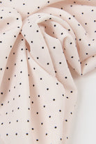 Light pink tiny polka dot square scrunchie_2