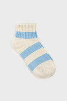 Light blue bright thick stripe socks_3