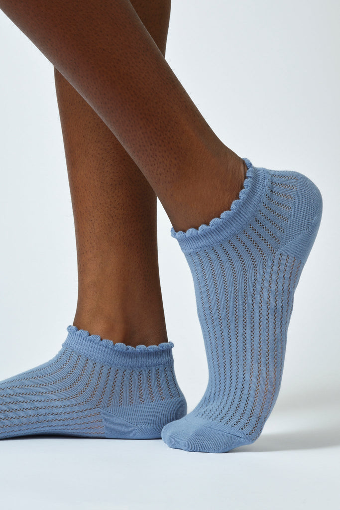 Light blue ribbed soft trim ankle socks_1