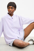 Lilac and white multi striped shirt_5