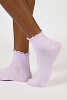 Lilac lettuce trim ankle socks_1