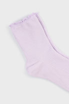 Lilac lettuce trim classic socks_4