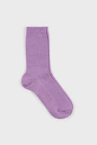 Lilac modal blend ribbed socks_1
