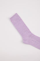 Lilac rainbow fleck ribbed socks_2