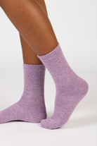 Lilac smooth cashmere wool blend socks_3