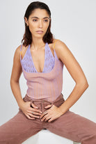 Lilac halter strap ribbed tank_2