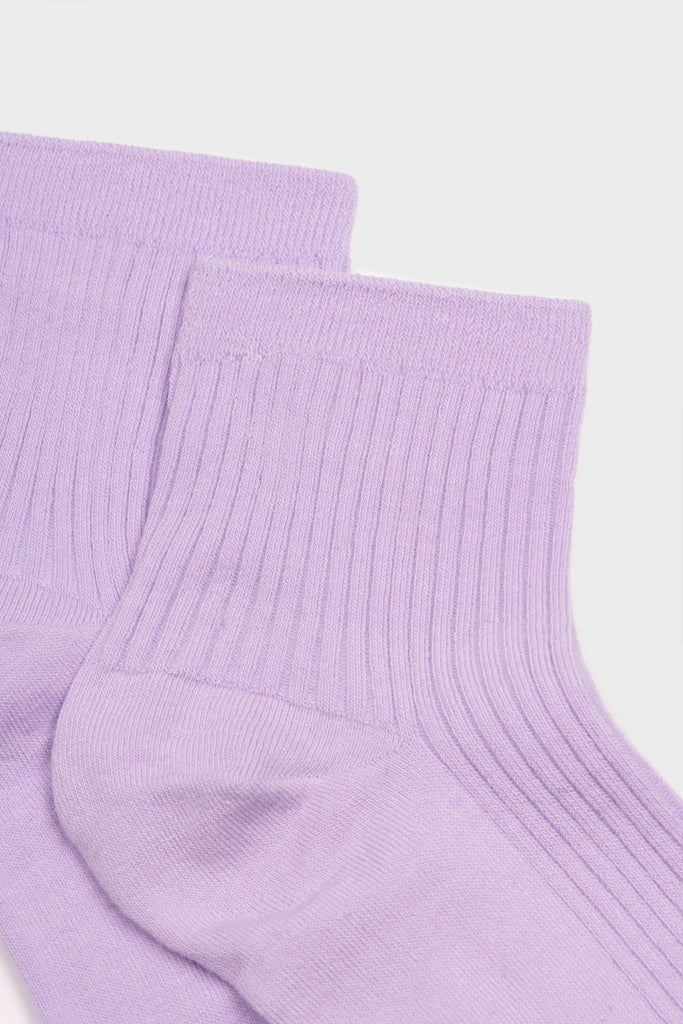 Lilac short cotton blend socks_4