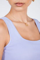 Lilac thick strap knit tank_4