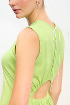 Lime green peek back jersey dress_4