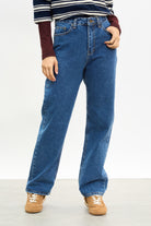 Mid blue baggy straight leg jeans_1
