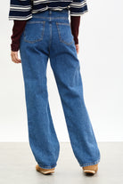 Mid blue baggy straight leg jeans_2