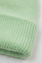 Mint green mohair beanie hat_2