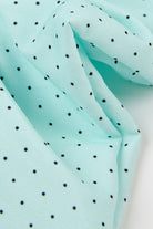 Mint green tiny polka dot square scrunchie_2