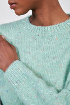 Mint green rainbow fleck smooth jumper_5