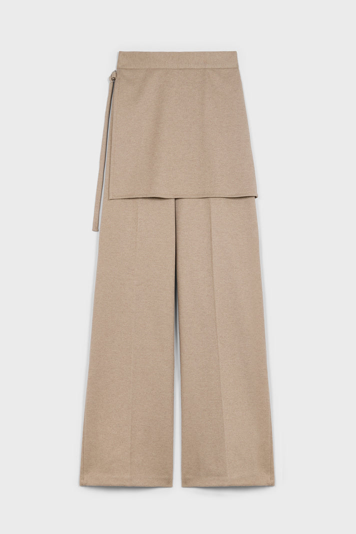 Beige smart skirt trousers_6