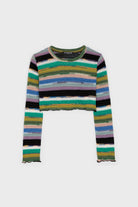 Rainbow striped cropped top_6