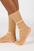Mustard and red polka dot sheer socks_3