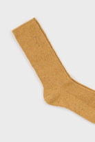 Mustard rainbow fleck ribbed socks_2