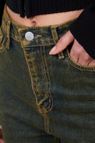 Mustard wide leg jeans_3