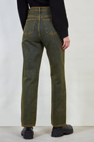 Mustard wide leg jeans_4