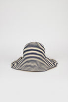 Navy and ivory striped wide brim sun hat_1