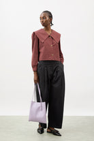 Navy multipleat trousers_4