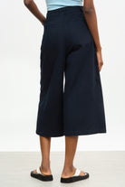 Navy ultra wide leg cropped jeans_2