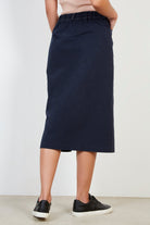 Navy contrast stitch skirt_3
