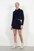 Navy textured shirt_2