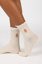Oatmeal white trim tiny gingerbread man socks_3