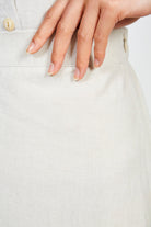 Oatmeal slit front skirt_4
