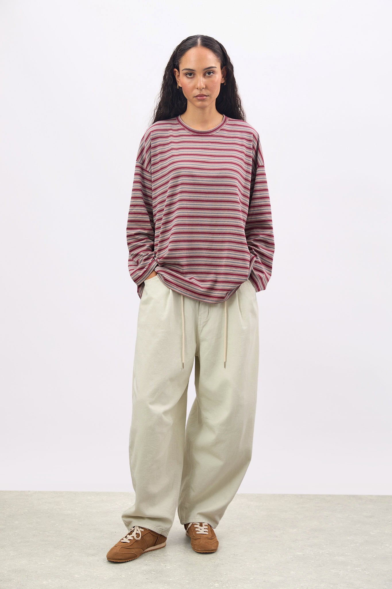 Off white drawstring balloon jeans_4