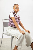 Off white single pleat wide leg jeans_5