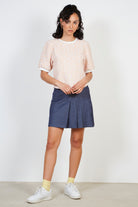 Orange splatter print tee_3