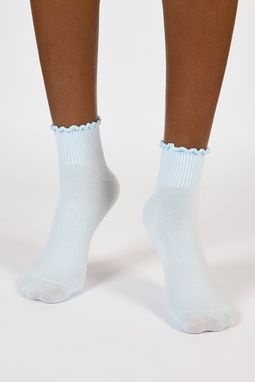 Pale blue lettuce trim ankle socks_2
