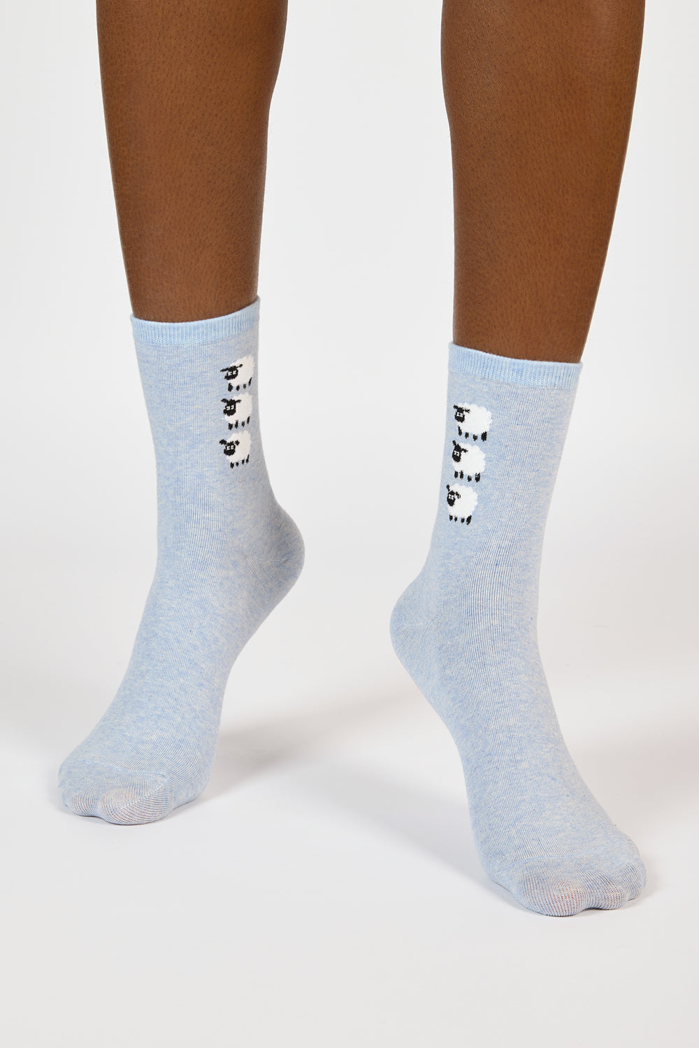 Pale blue triple sheep socks_2