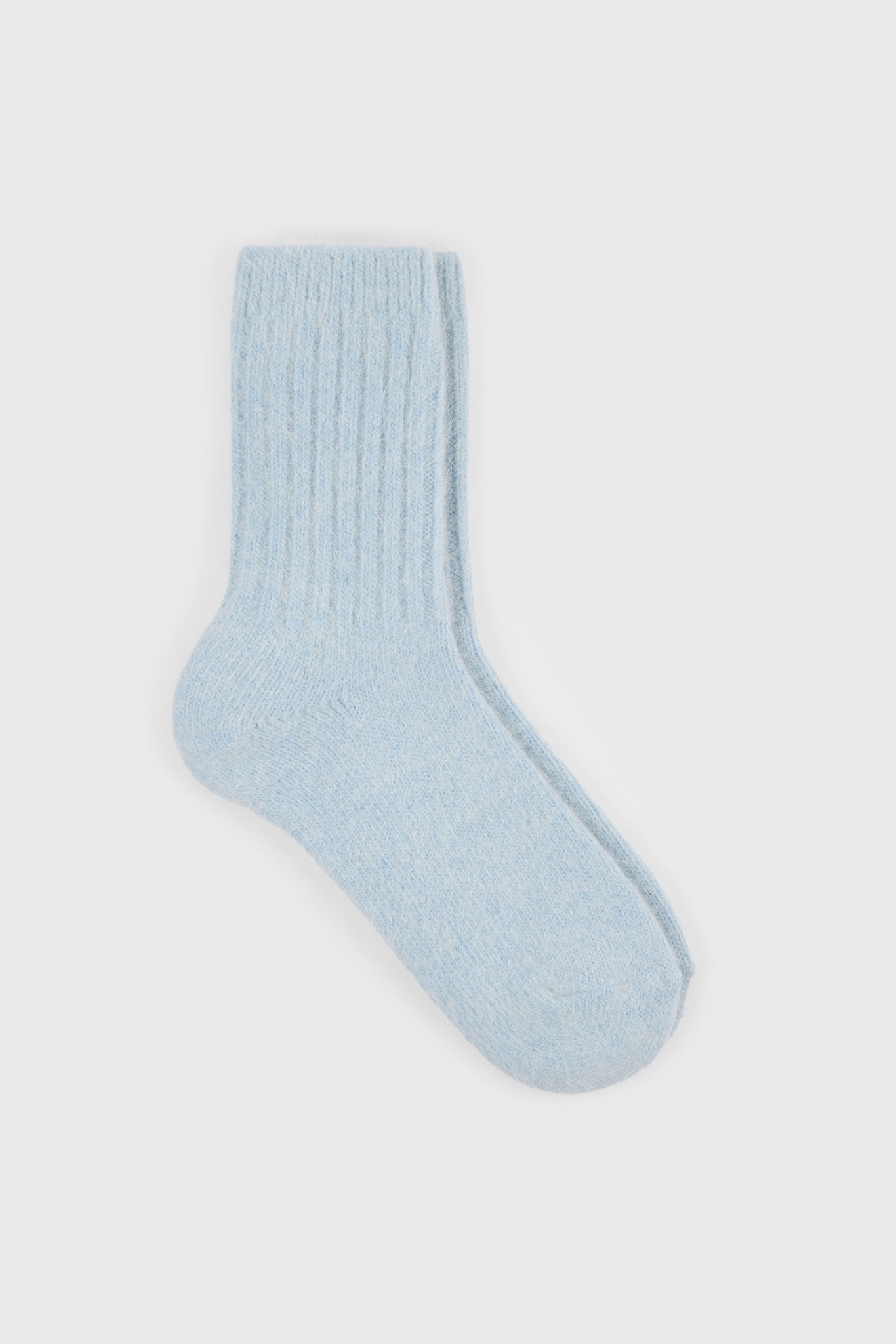 Pastel blue ribbed angora long socks_1