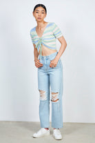 Pastel green pink and blue striped knit tee_3