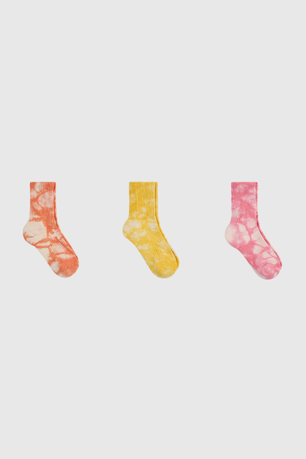Pastel tie dye socks - Set of 3