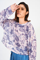 Pink and purple tie dye wide fit top_1