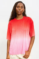 Pink and red bold ombre ribbed tee_1