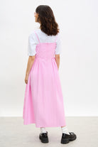 Pink pleated skirt strappy dress_2