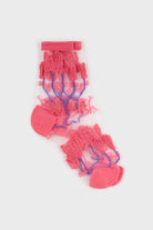 Pink sheer bold climbing flower socks_3