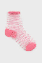 Sheer horizontal stripe sock - Set of 5