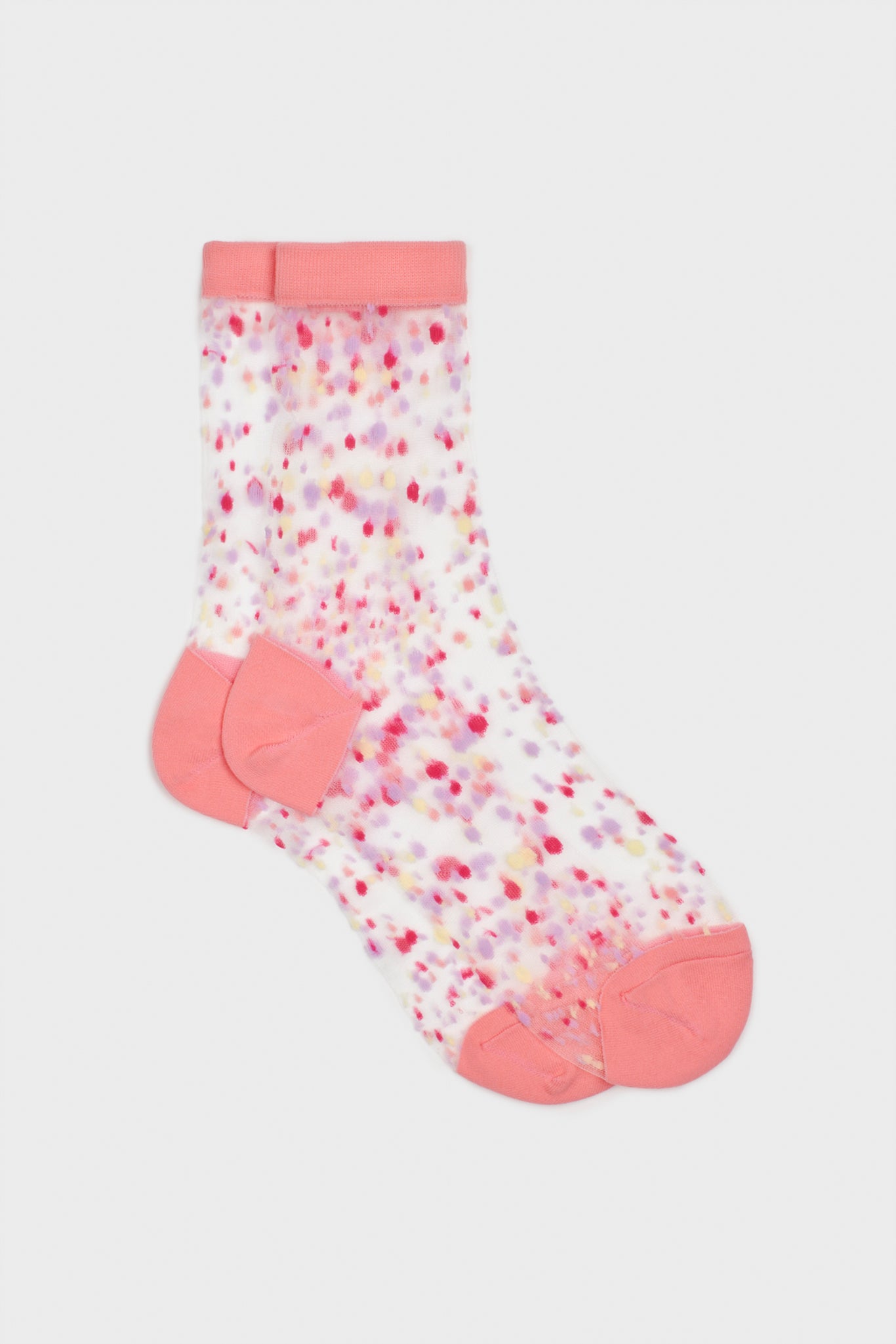 Sheer multicolour dot socks - Set of 3