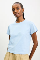 Powder blue crew neck t-shirt_1